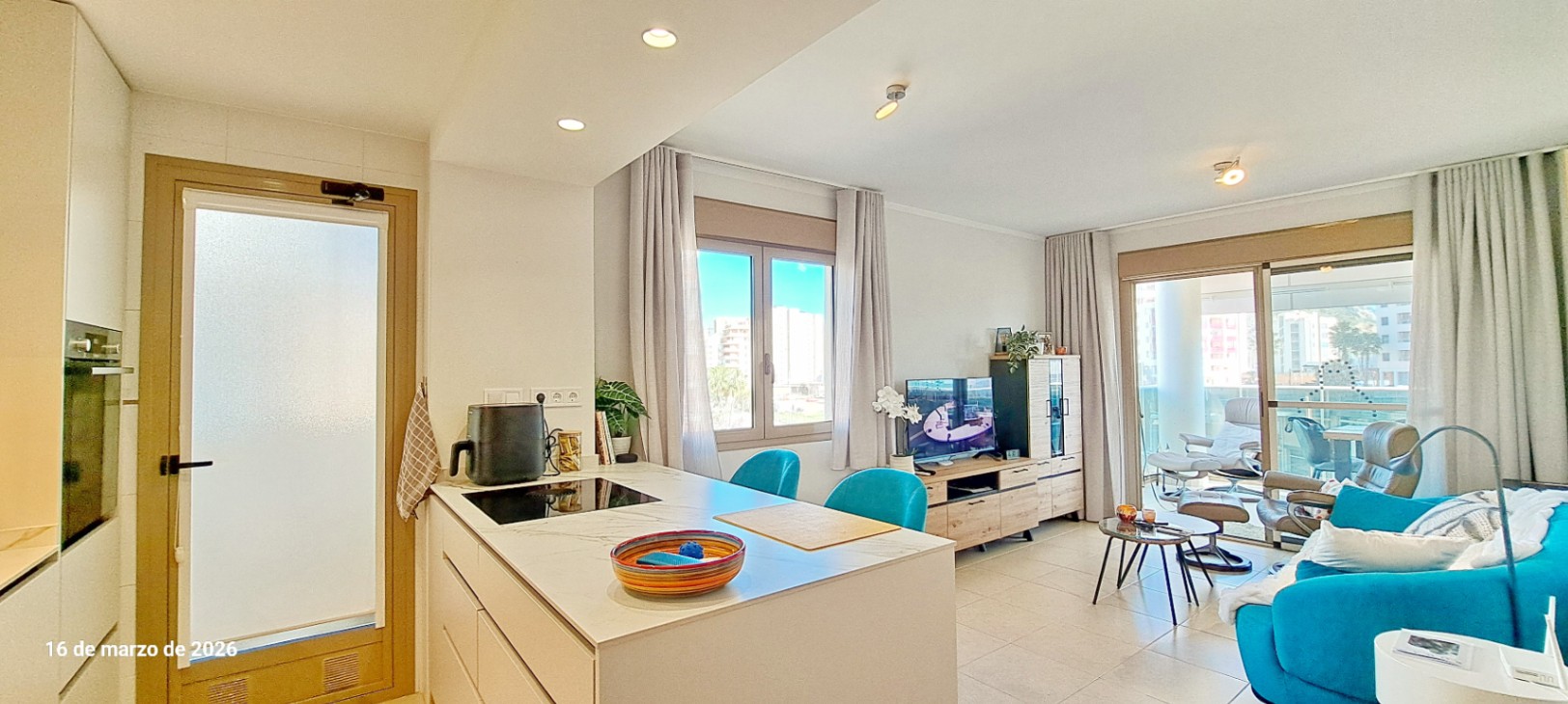 Exclusive renovated apartment with sea and salt flats views in Calpe